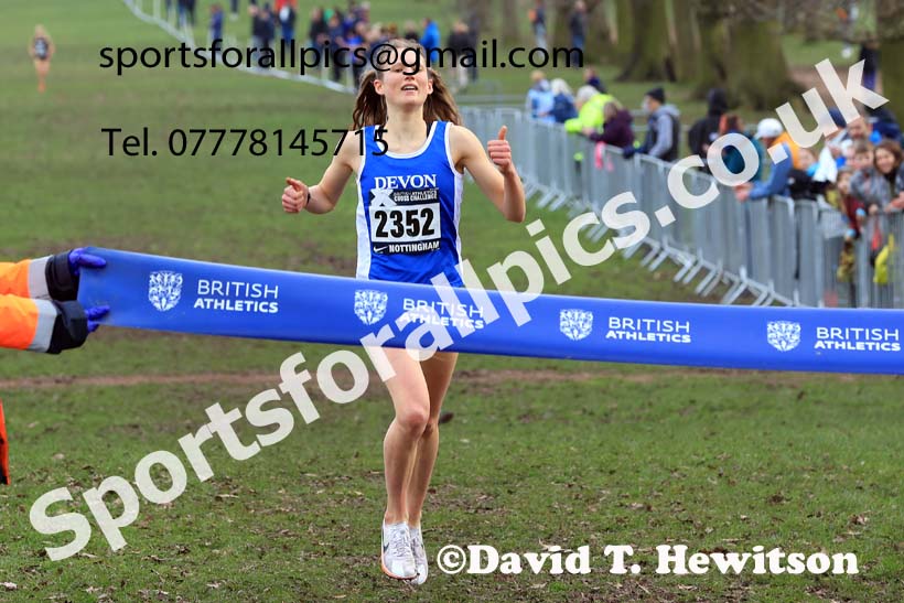 Womens Under-20s, 2024 CAU Inter Counties Cross Country Champs., Wollaton Park, Nottingham. Photo: David T. Hewitson/Sports for All Pics
